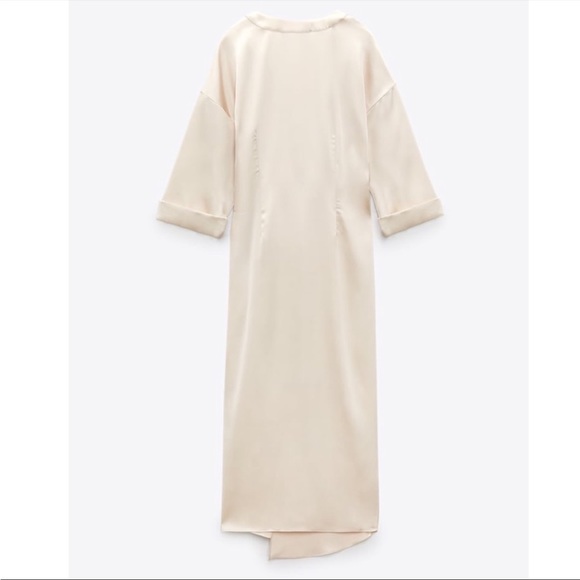 Zara Satin Effect Midi Dress - Picture 7 of 8